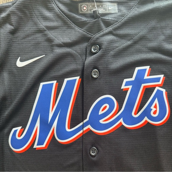mets nike black jersey